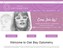 Tablet Screenshot of oakbayoptometry.com